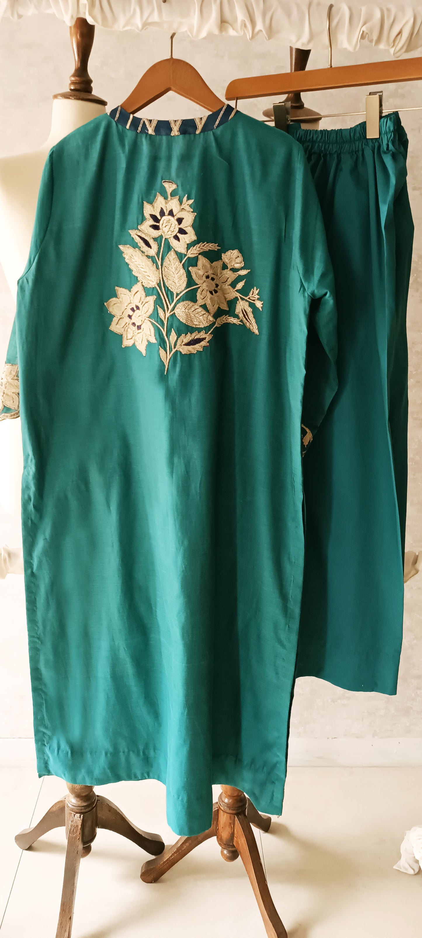 Dholki Edit - Pure Chanderi - Emerald Orchard