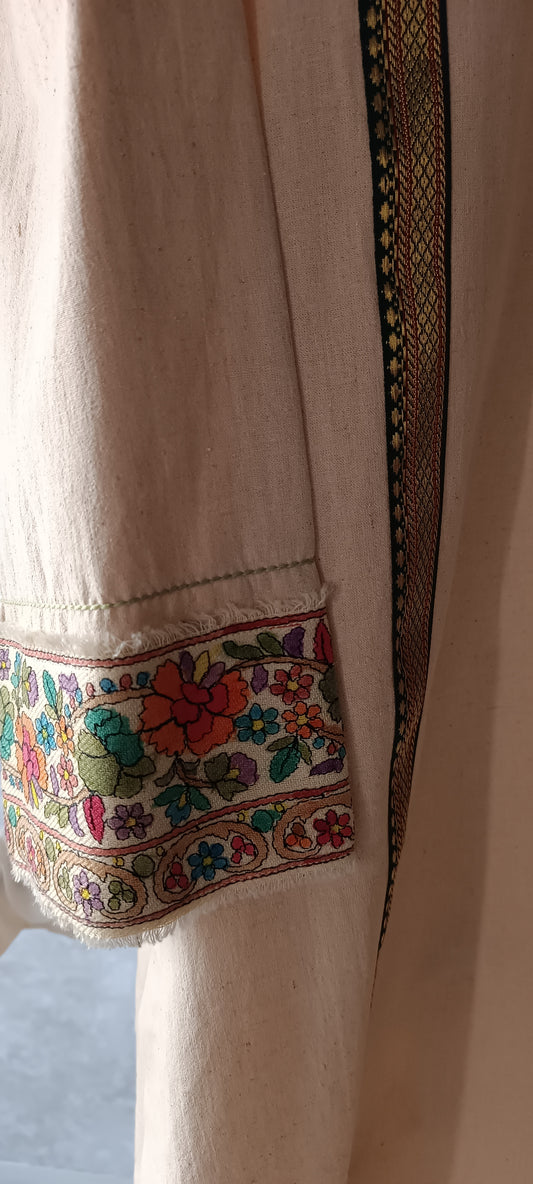 Winter Edit - Kalam Kari Cotton Karandi - Tan