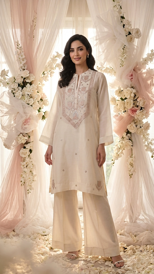 Dhaka malmal Tulip Kurta