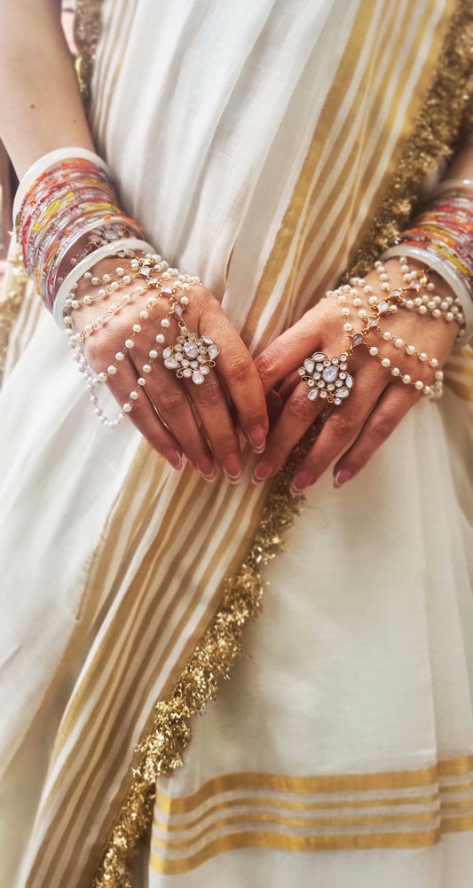 Zewar - HathAngla (Ivory & Pearl)