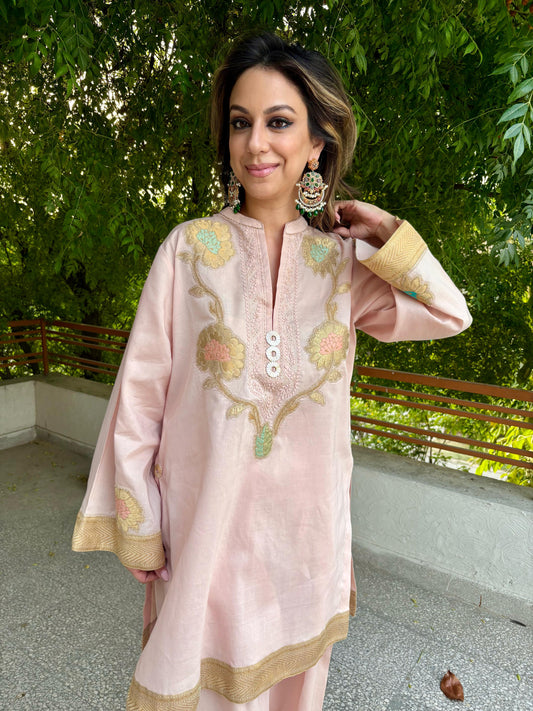 Summer Edit - Pure cotton with Ralli - Kimkhawab Collection (Dusky Pink)