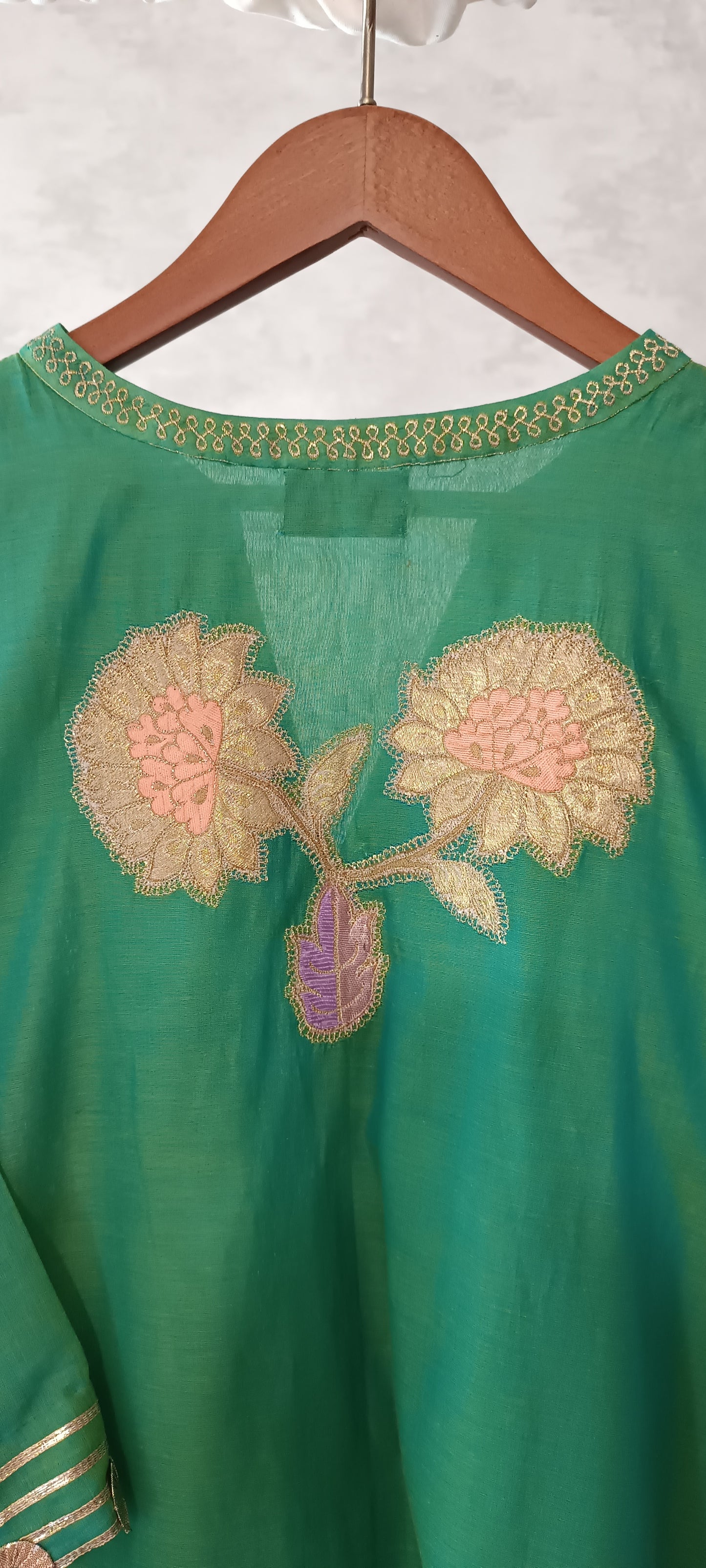 Summer Edit - Kara Cotton Kimkhawab Collection - Apple Green