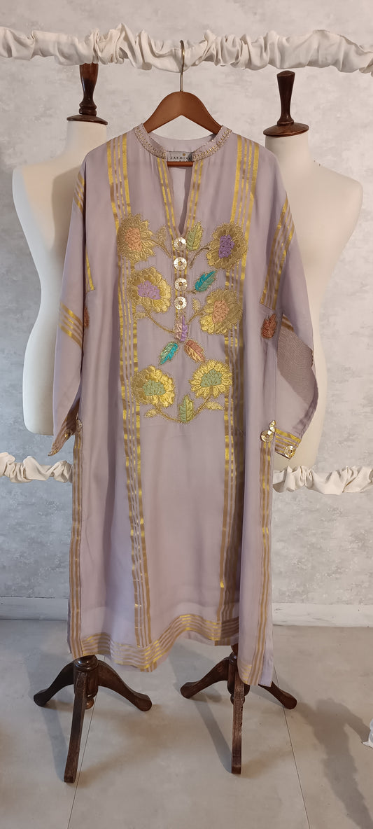 Summer Edit - Dhaka Malmal Kimkhawab Collection - Cool Lavender