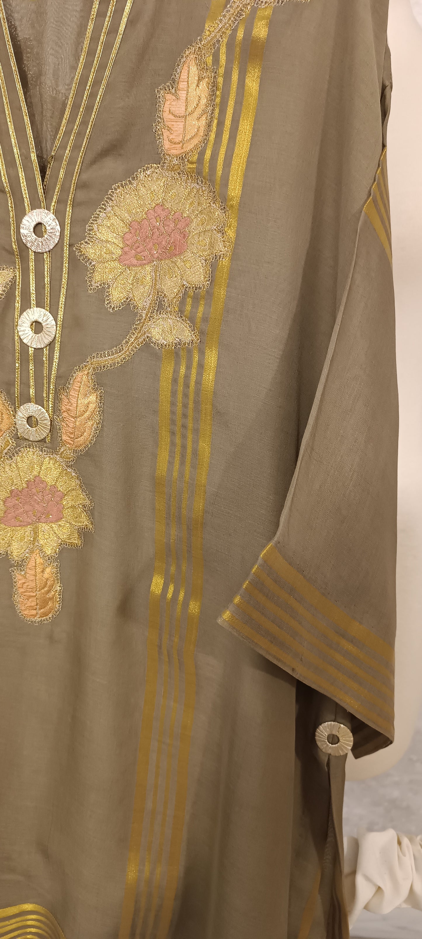 Malmal Kimkhawab Collection - Army Green