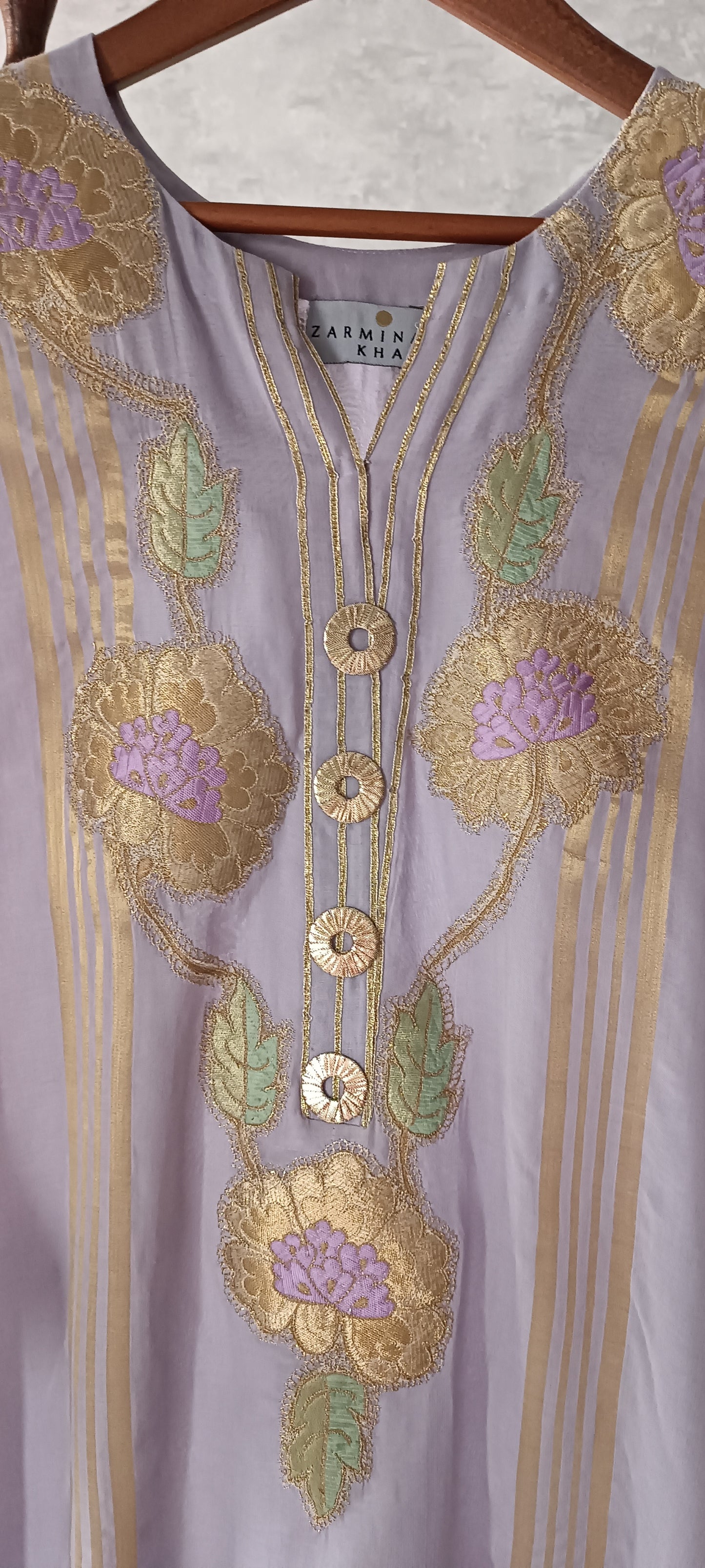 Summer Edit - Malmal Kimkhawab Collection - Cool Lavender