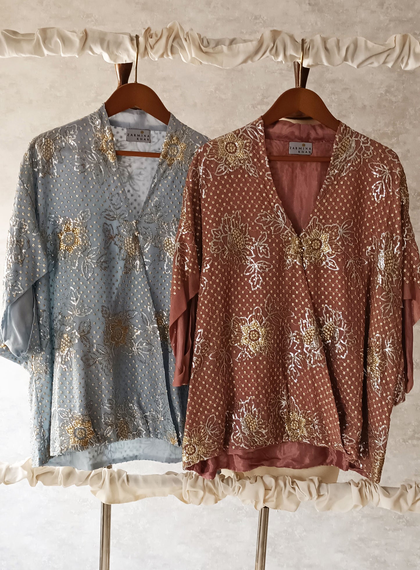 Wedding Wear - Sequined Georgette Chiffon Top