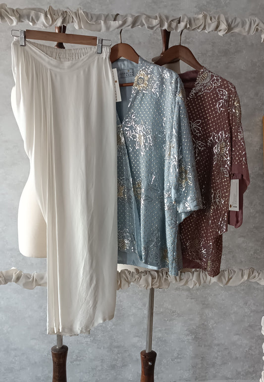 Wedding Wear - Sequined Georgette Chiffon Top