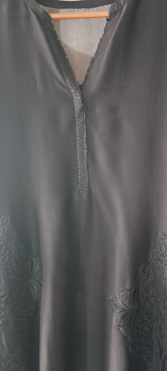 Summer Edit -- Slub Silk Kurta with Lungi