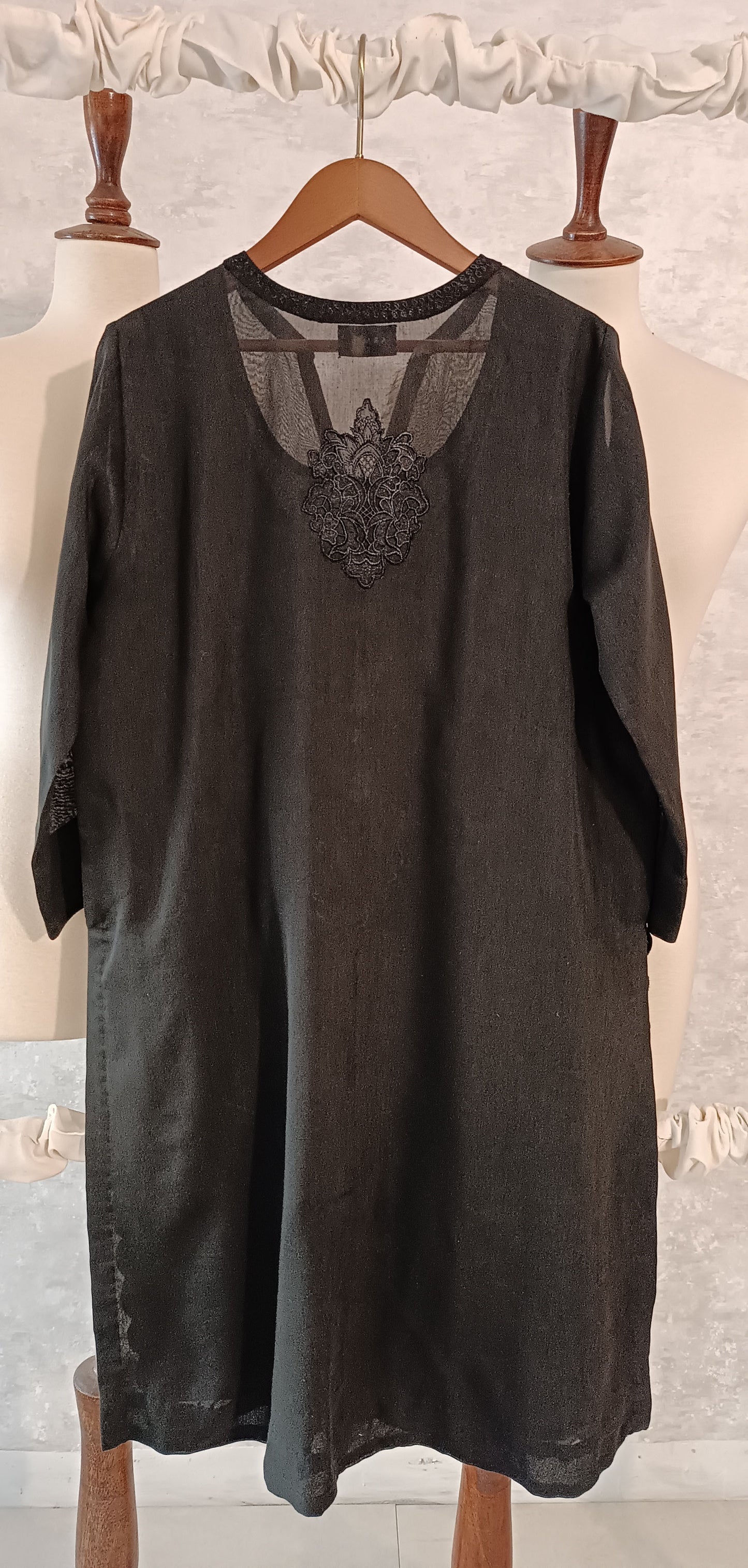 Summer Edit - Dhaka Malmal Kurta with Embroidery