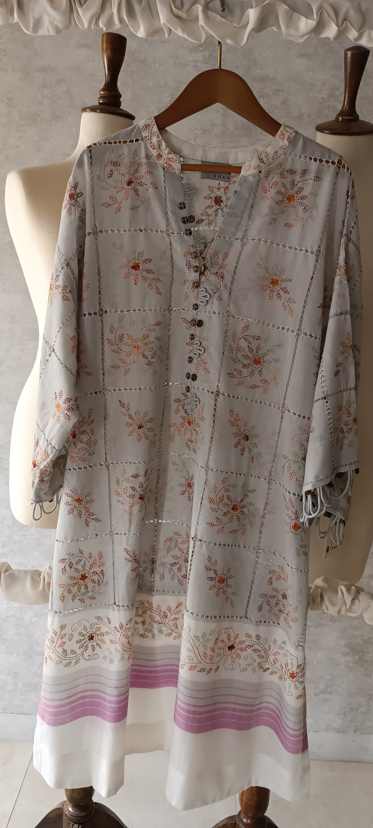 Summer Edit - Tarkashi with Kacha Tanka - Cool Grey