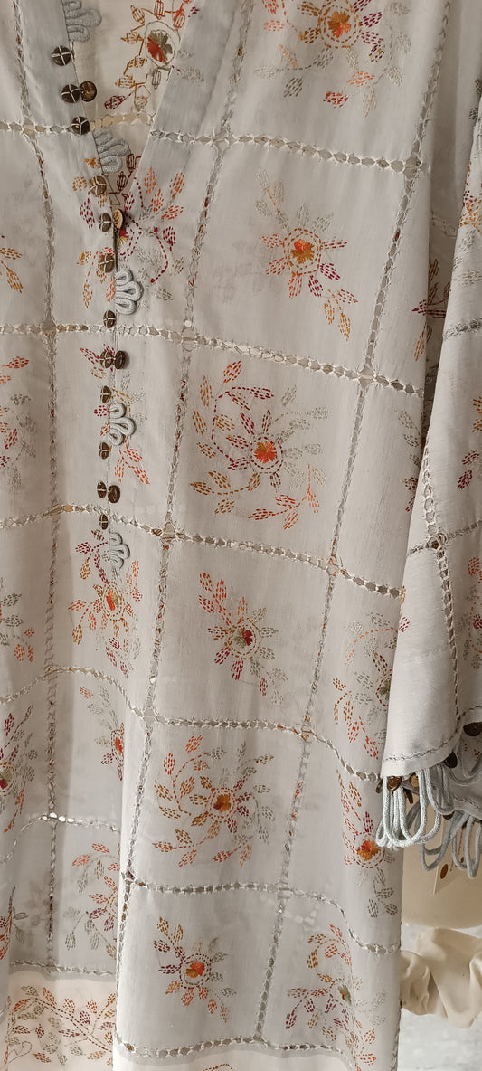 Summer Edit - Tarkashi with Kacha Tanka - Cool Grey