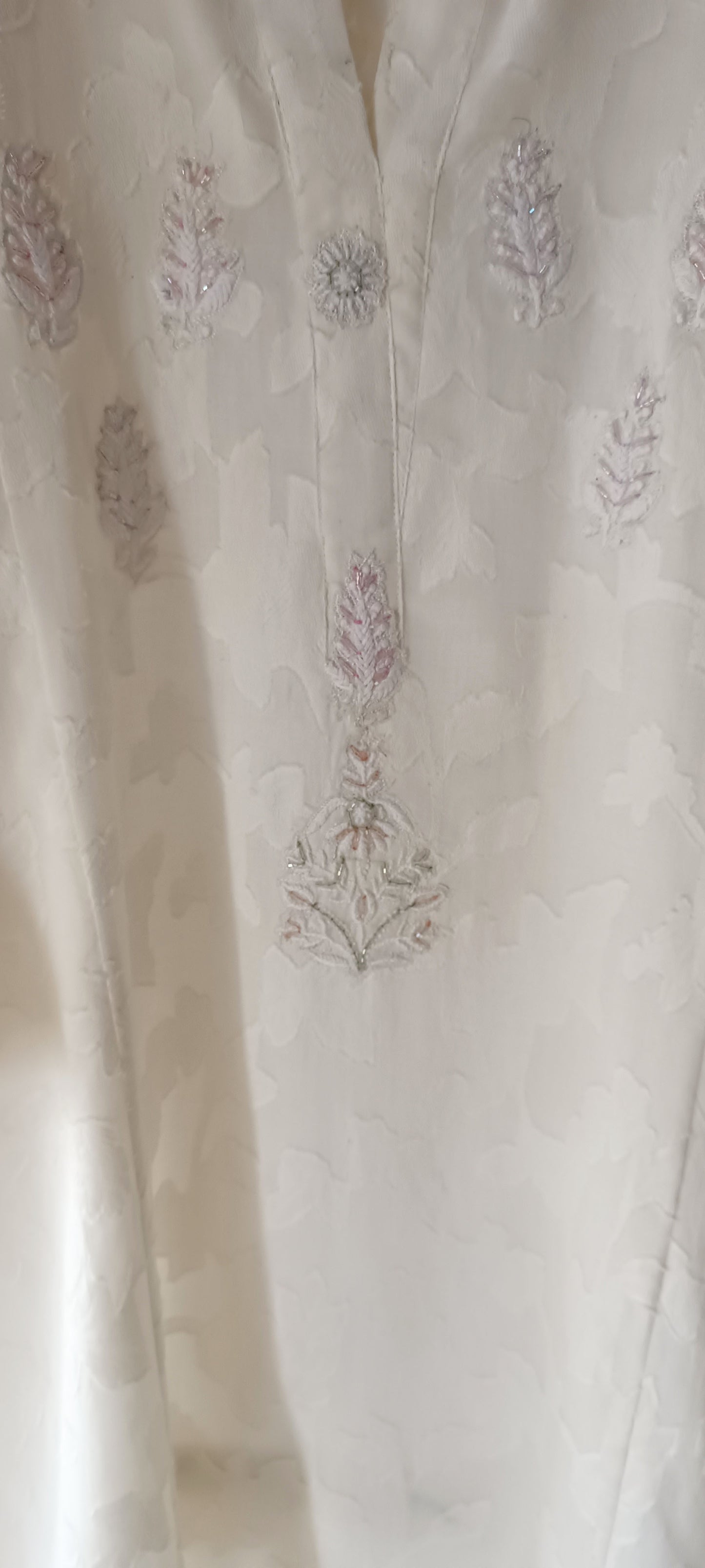 Summer Edit - Light Lawn Jaquard Shirt (Soft White)