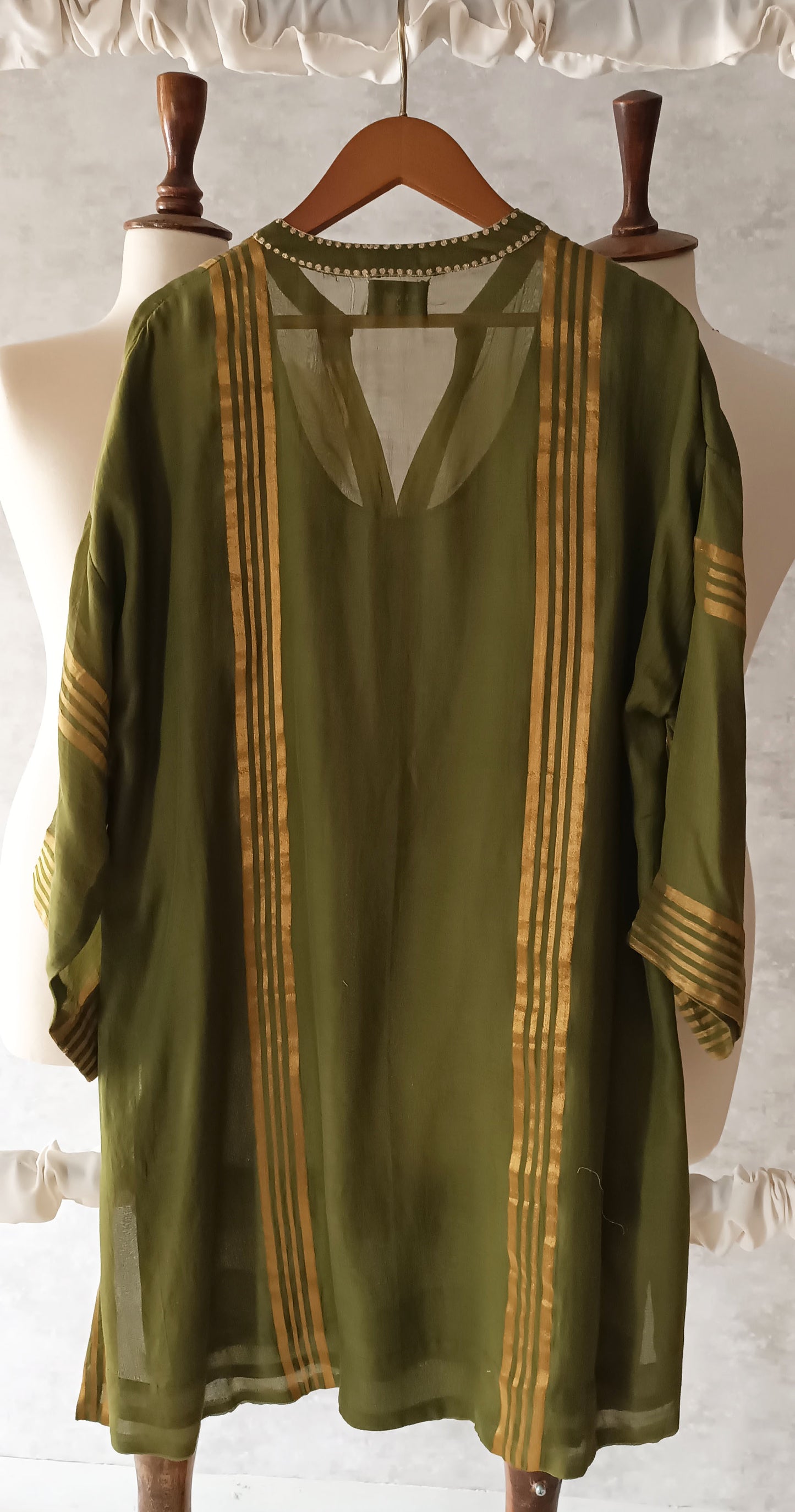 Summer Edit - Pure Dhaka Malmal Kimkhawab Collection - Mehndi