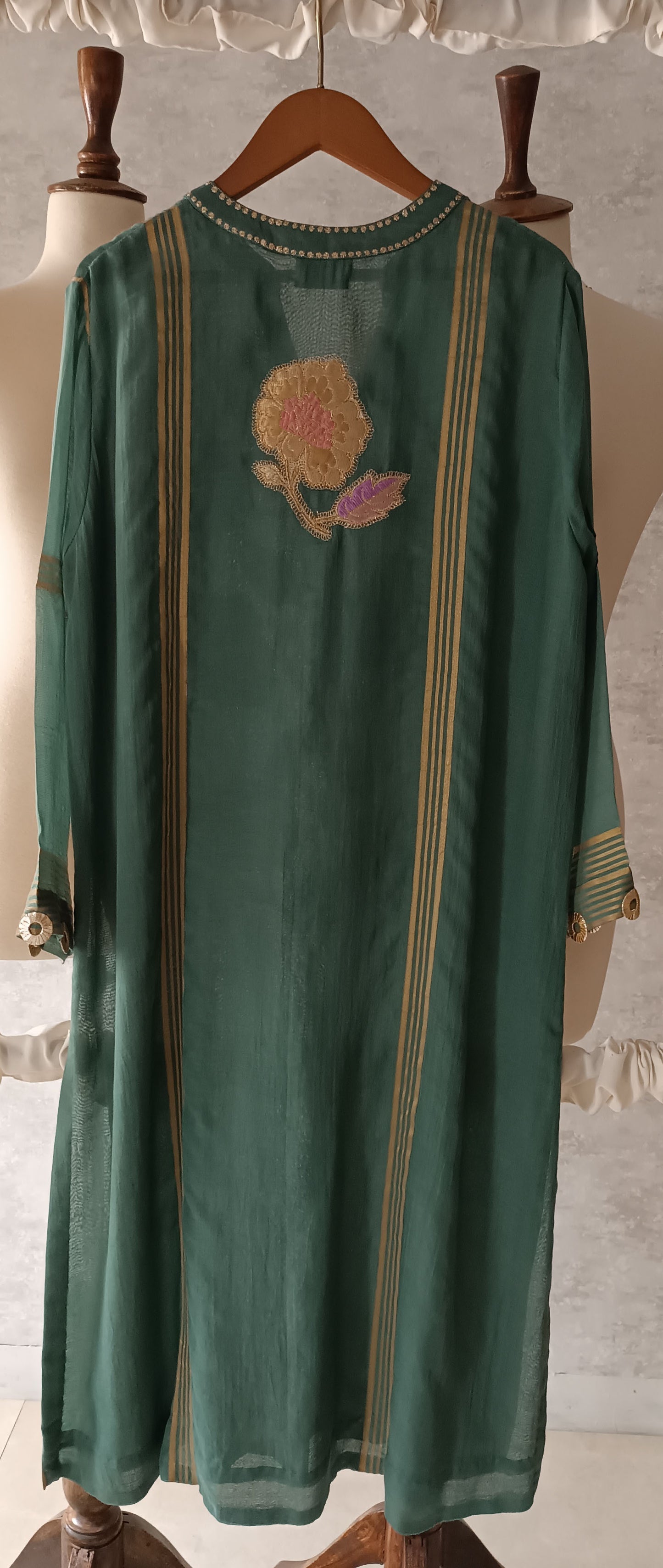 Summer Edit - Pure Dhaka Malmal Kimkhawab Collection - Teal Green