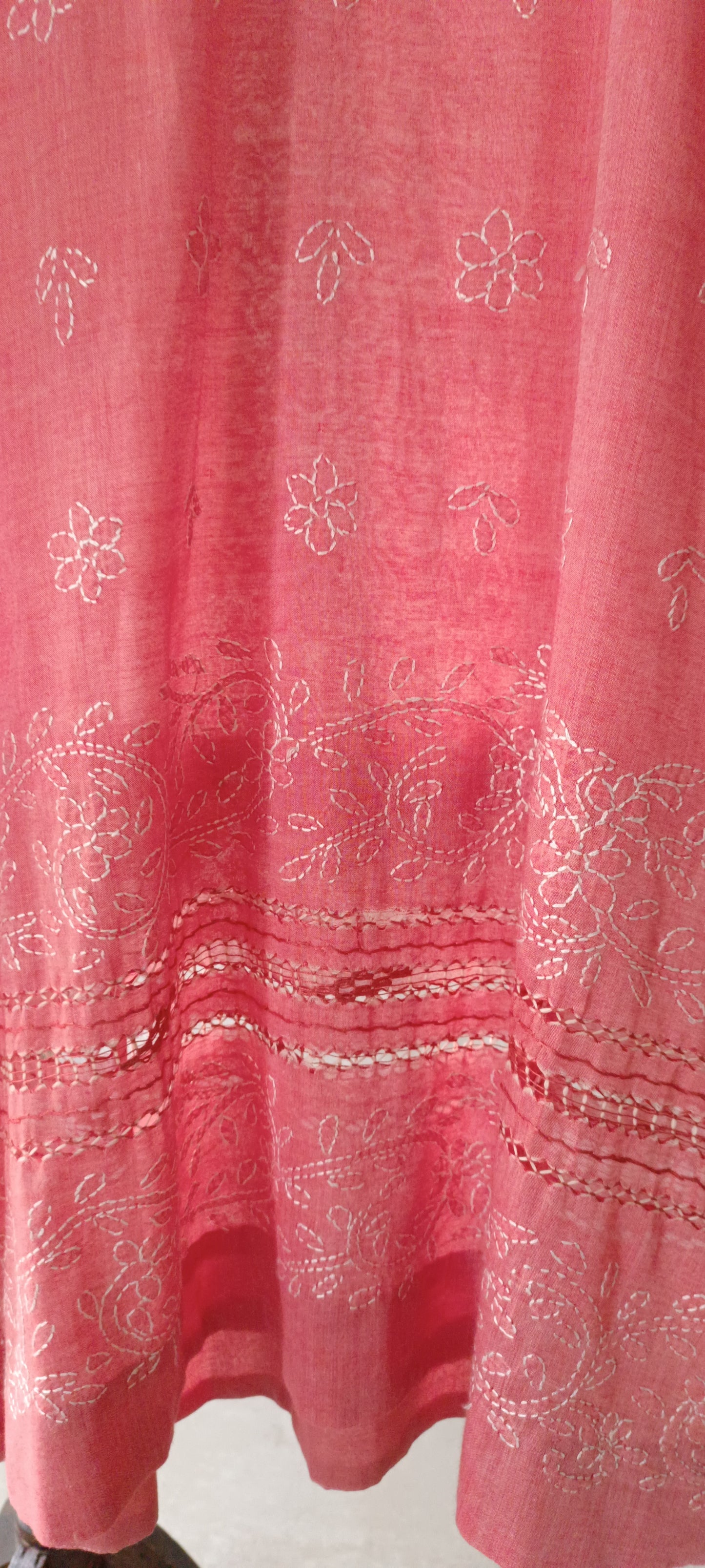 Summer Edit - Tarkashi with Kacha Tanka - (Rani Pink)