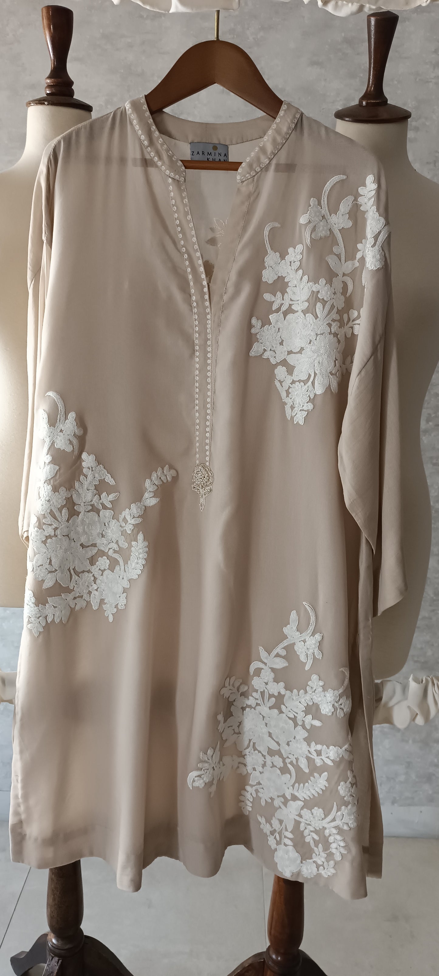 Summer Edit - Dhaka Malmal Kurta Boutique Beige