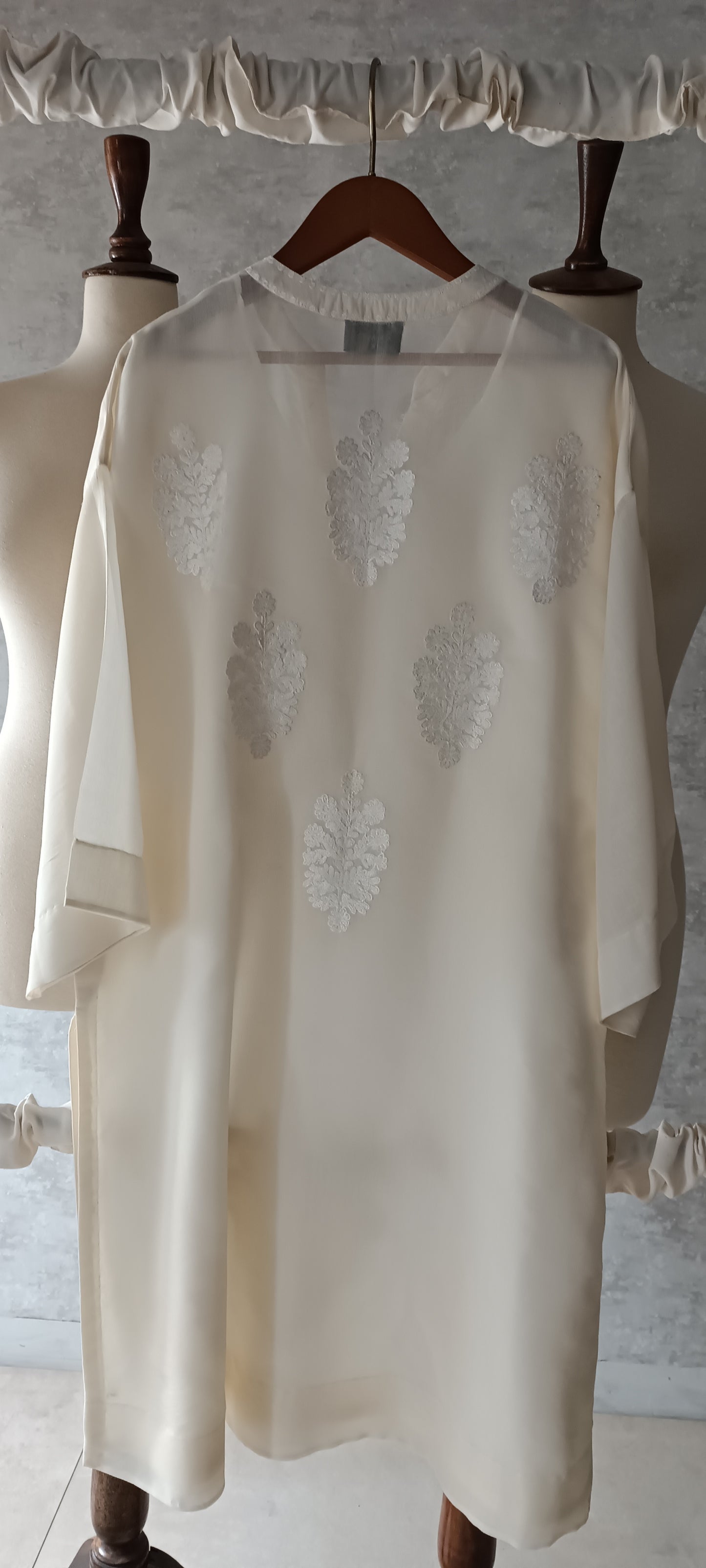 Summer Edit - Pure Kara cotton Kurta Soft White