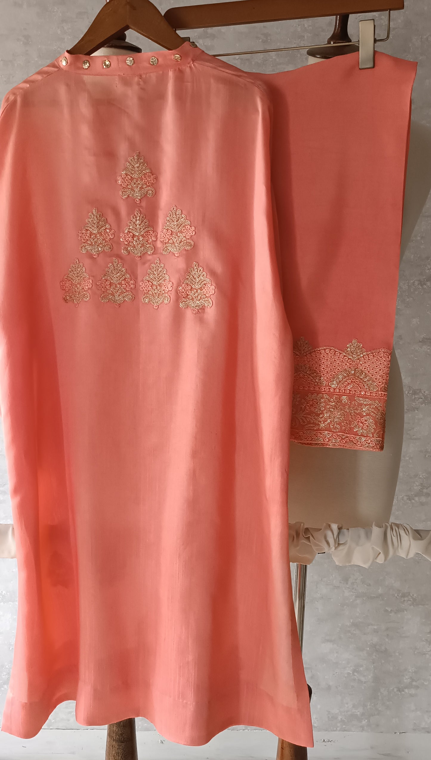 Dholki Edit - Maple Raw Silk - Mona Lisa Peach