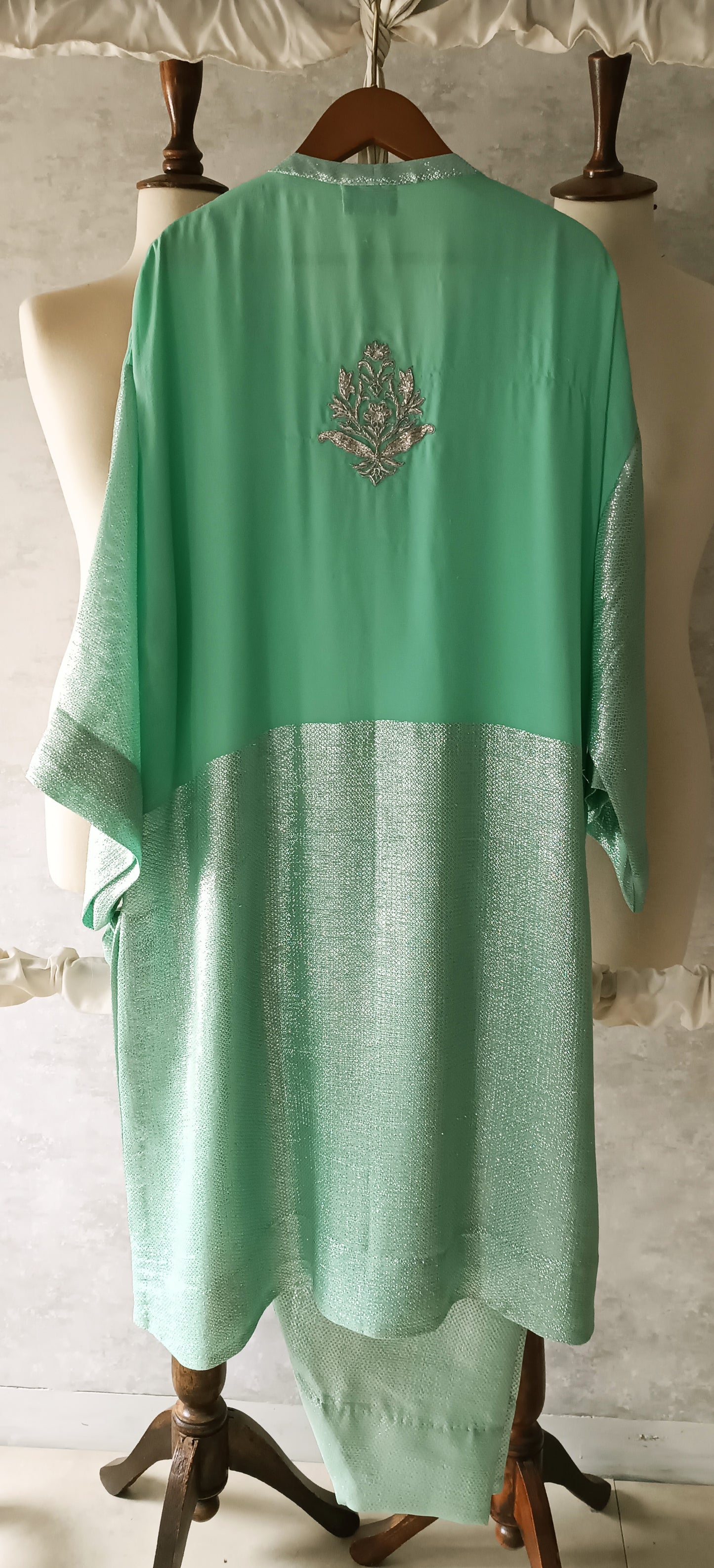 Wedding Edit - Pure Chaandi Zari Chiffon - Fresh Lime Green