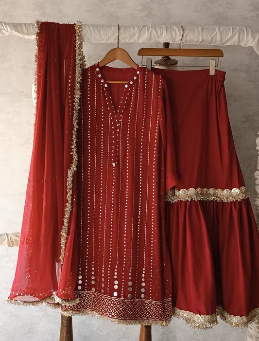 Dholki Edit - Muqaish & Kiran - Deep red