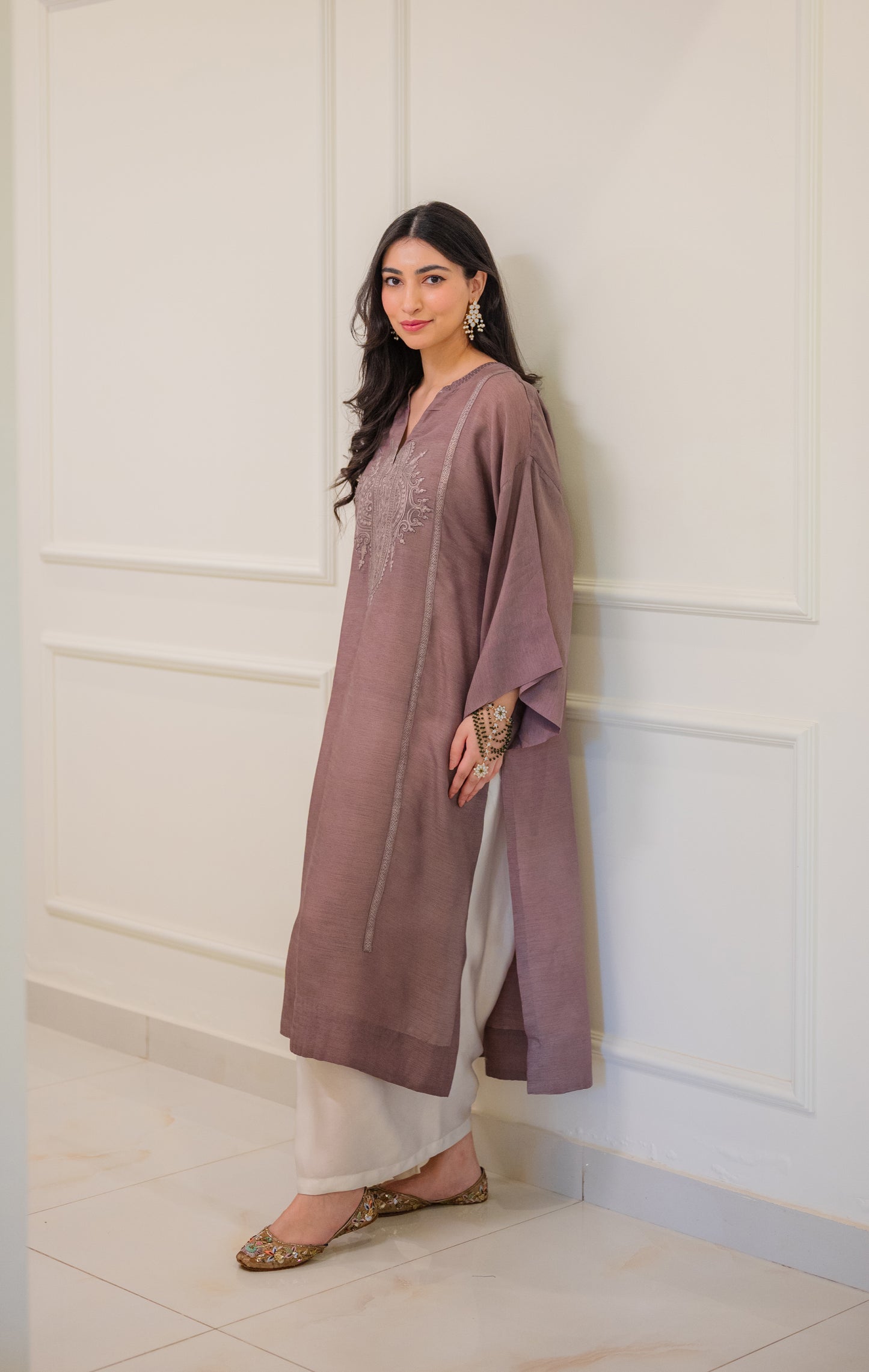 Slub Silk - Earthy Lavender