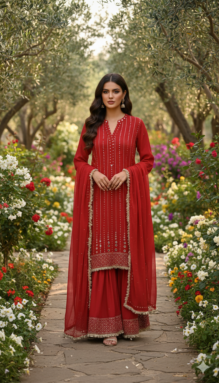 Dholki Edit - Muqaish & Kiran - Deep red