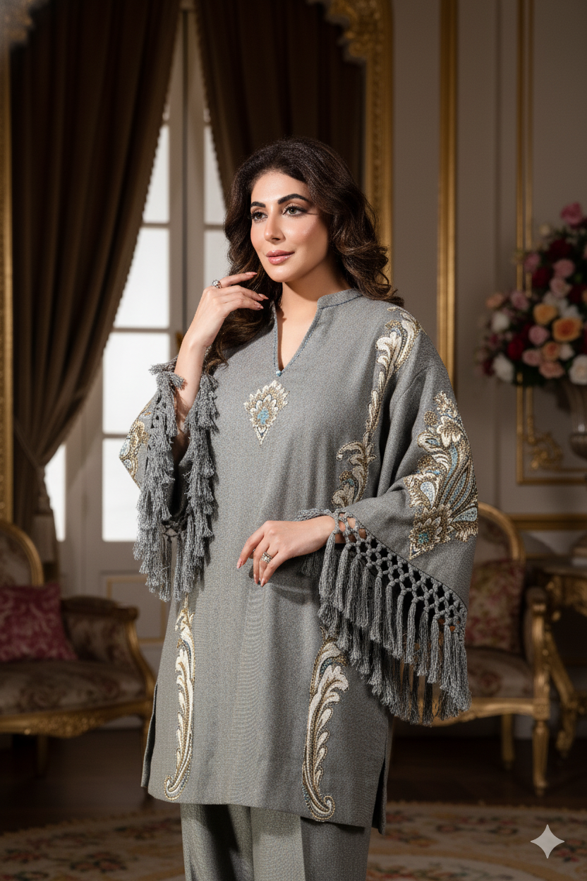 Winter - Pure Wool with Applique