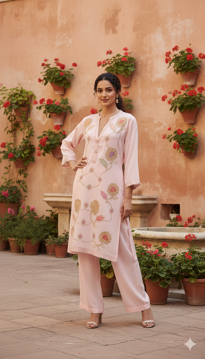 Summer Edit - Kara cotton Kimkhawab Collection  - Ecru White