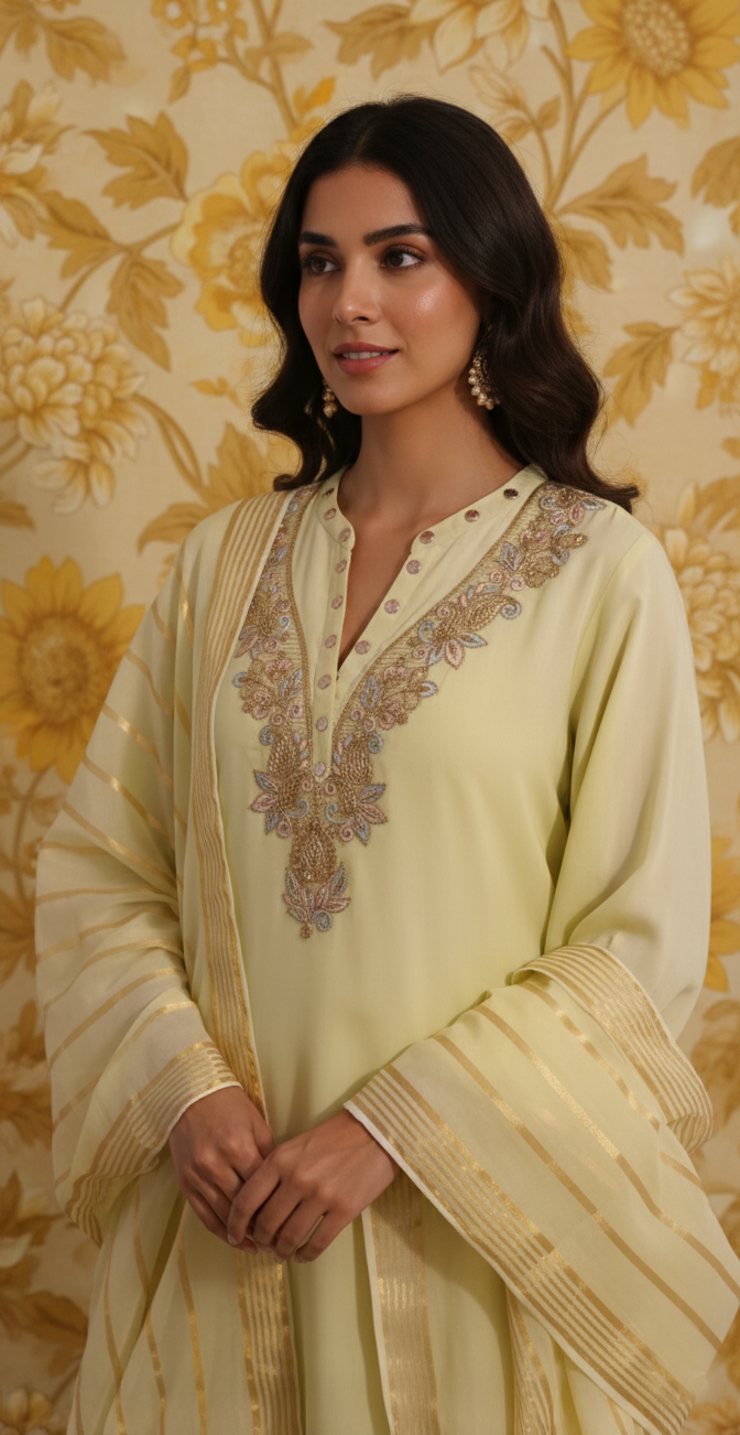 Kurta Set - Dhaka Malmal