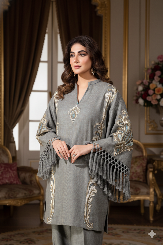 Winter - Pure Wool with Applique