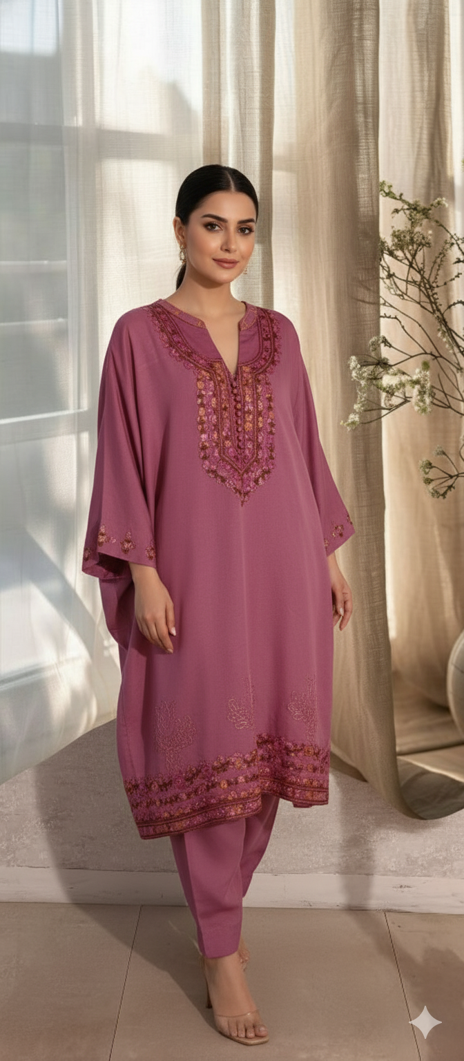 Winter Edit - Pure Silk Karandi - Lavendar