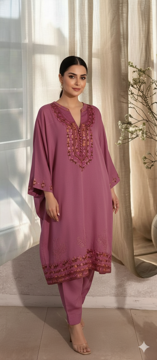 Winter Edit - Pure Silk Karandi - Lavendar