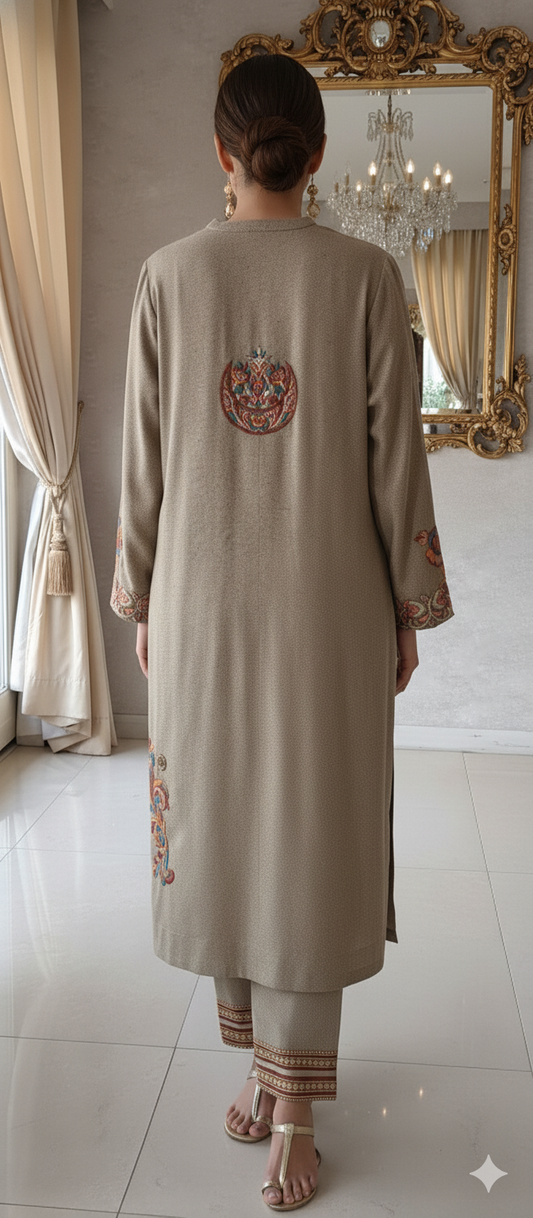 Wedding Edit - Pure Wool - Beige