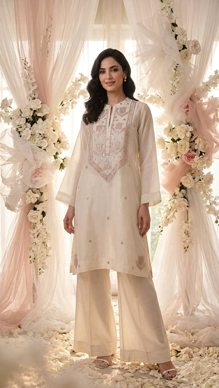 Dhaka malmal Tulip Kurta