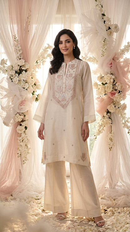 Dhaka malmal Tulip Kurta