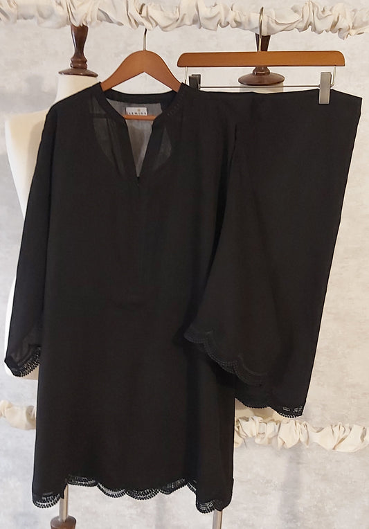 Summer Edit -- Malmal Kurta with Farshi shalwar