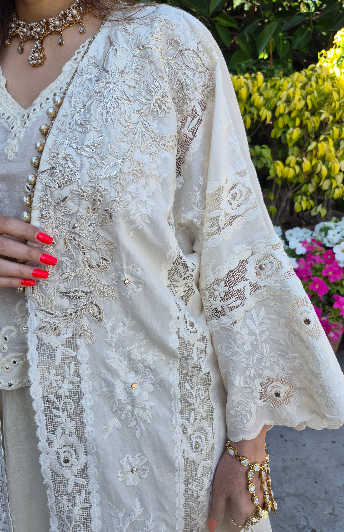Kaftan Jacket Dhaka Malmal Lawn