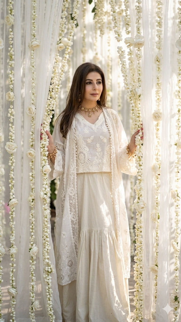 Kaftan Jacket Dhaka Malmal Lawn