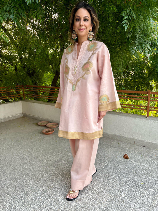 Summer Edit - Pure cotton with Ralli - Kimkhawab Collection (Dusky Pink)
