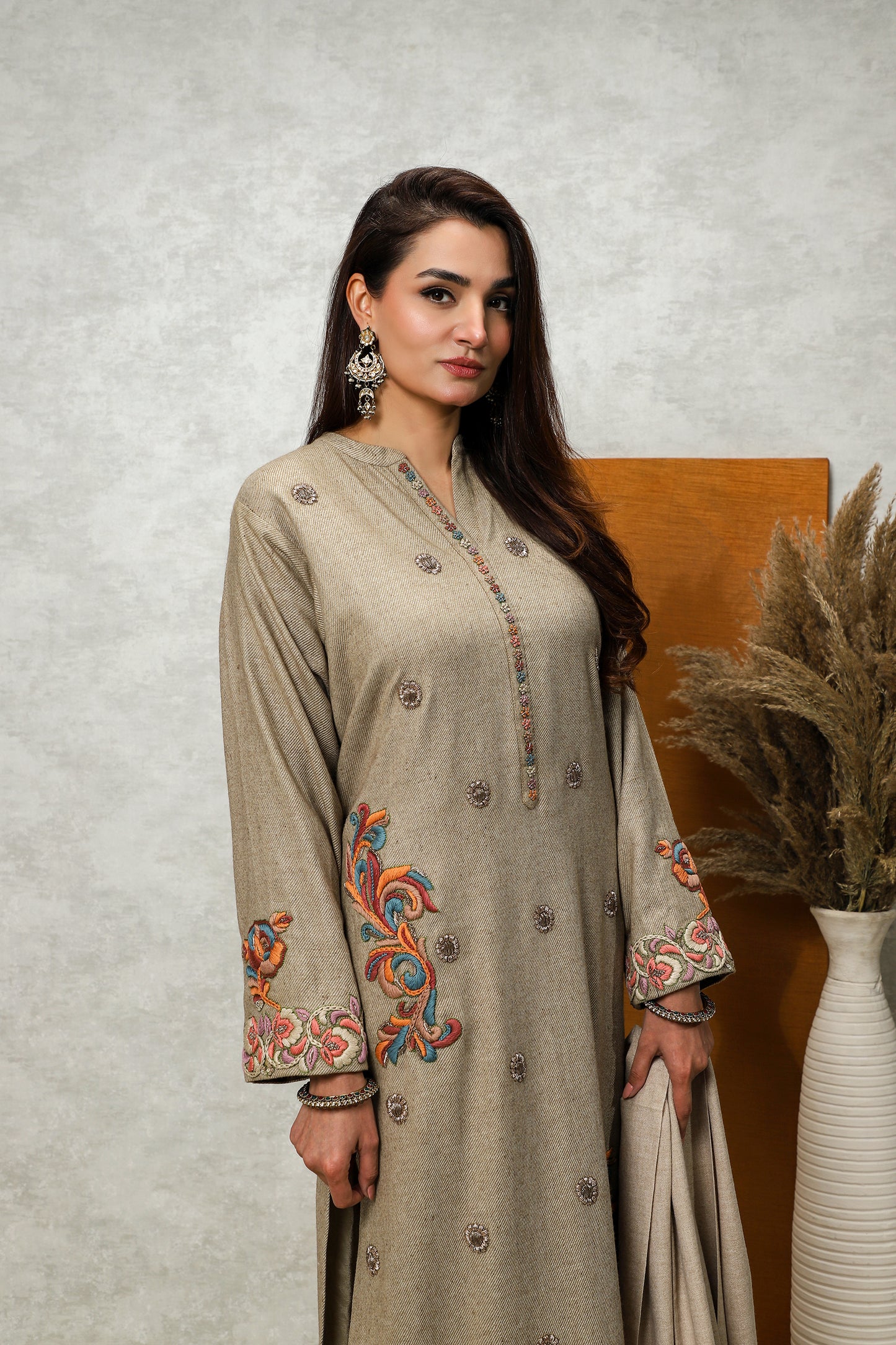 Wedding Wear - Pure Wool Embelished Kurta