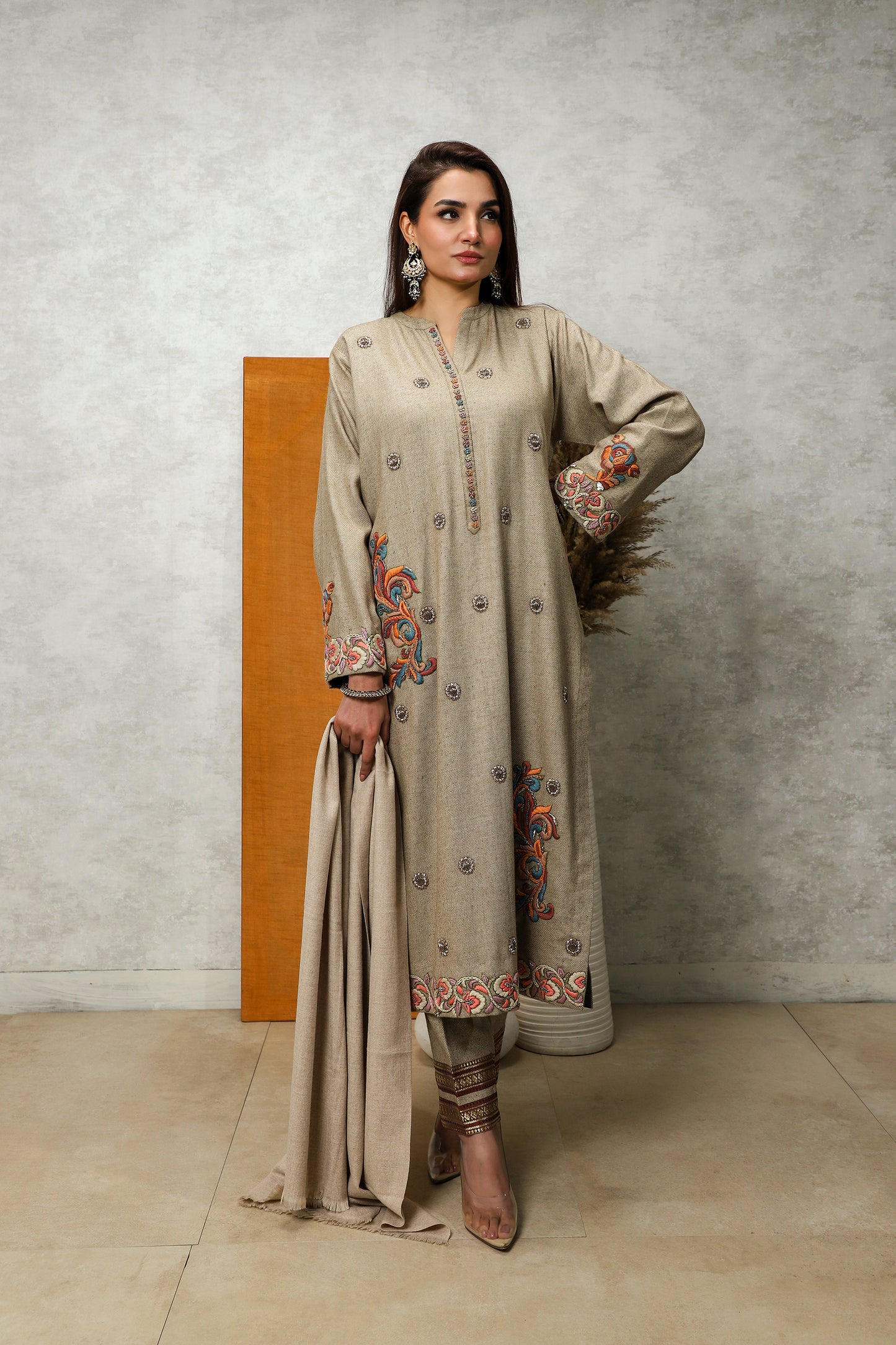 Wedding Wear - Pure Wool Embelished Kurta