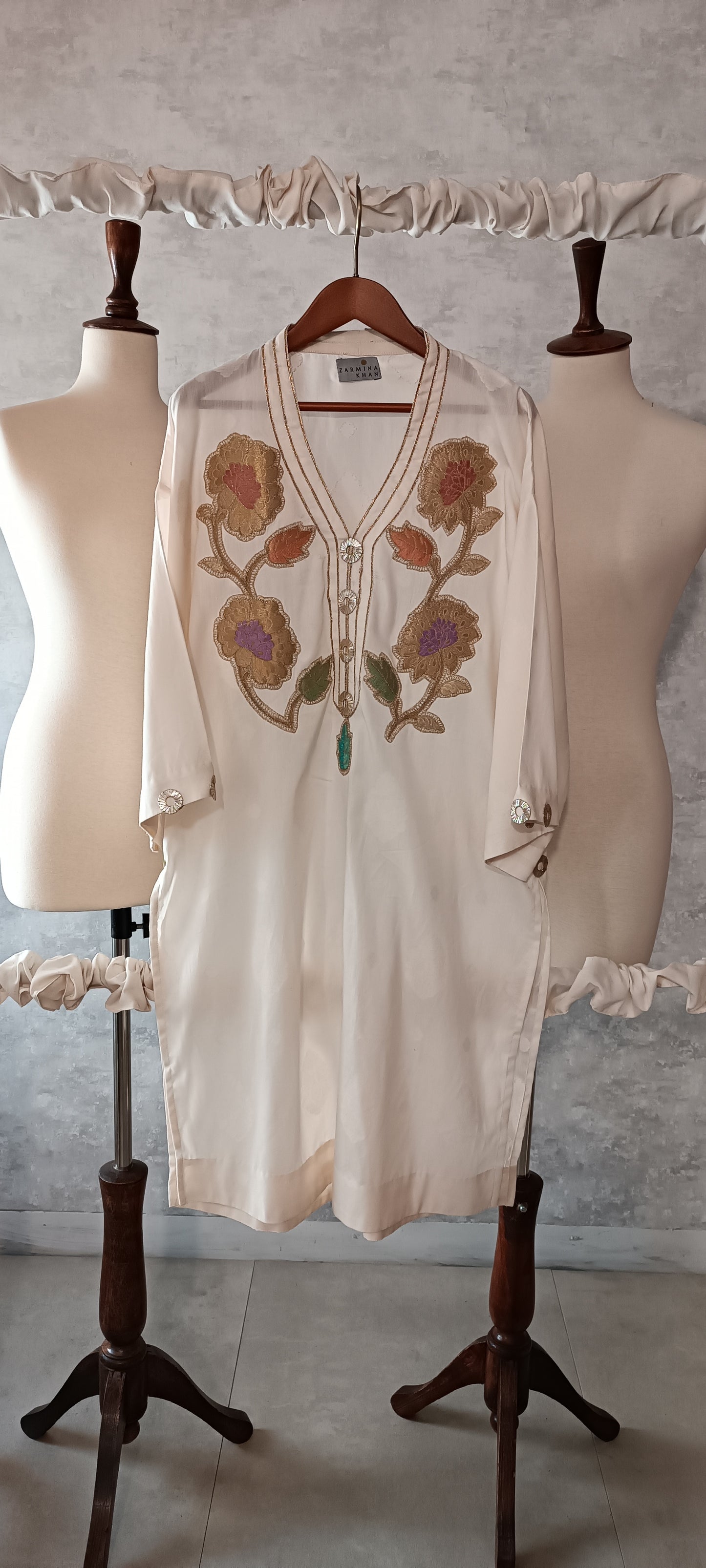 Summer Edit - Jacquard Kimkhawab Collection  - Soft White