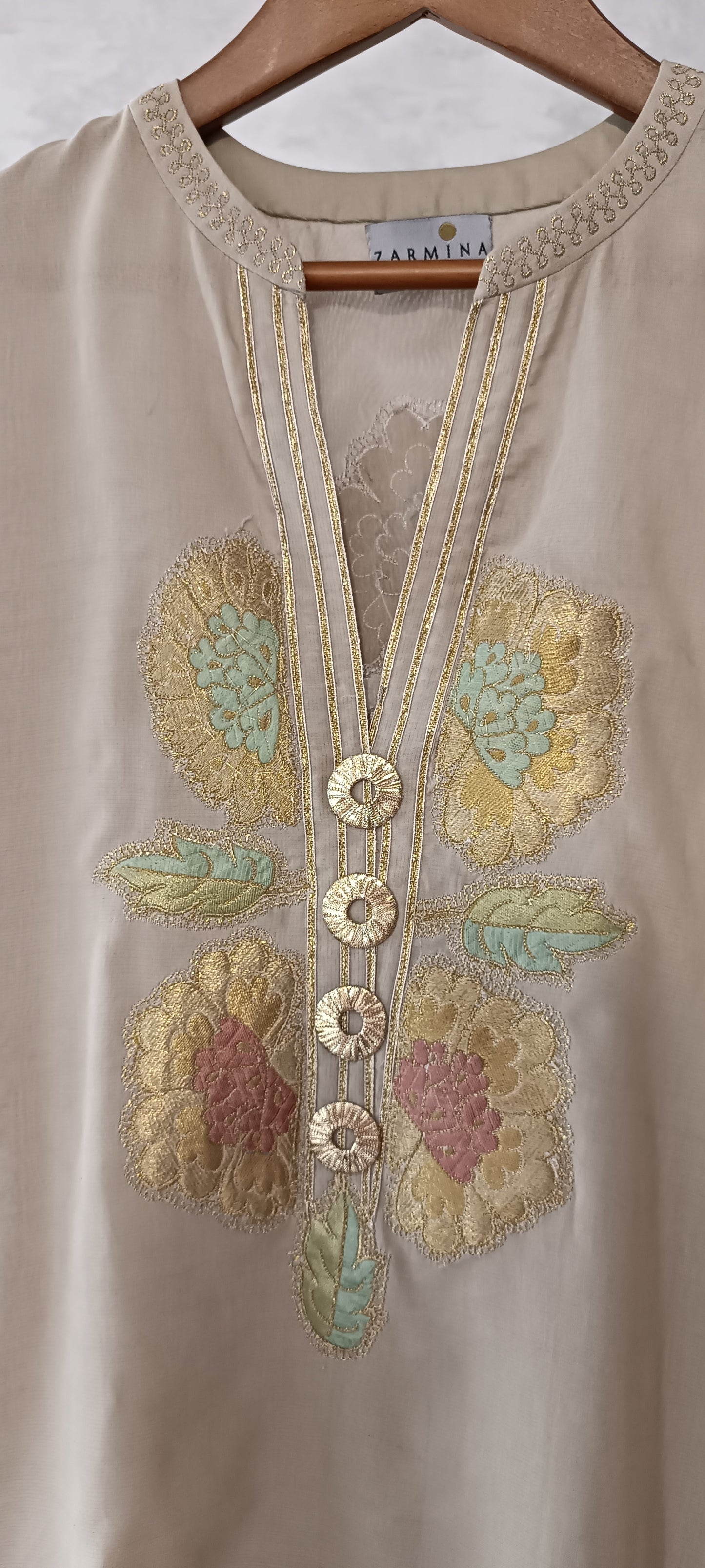 Summer Edit - Dhaka Malmal Kimkhawab Collection  - Boutique Beige