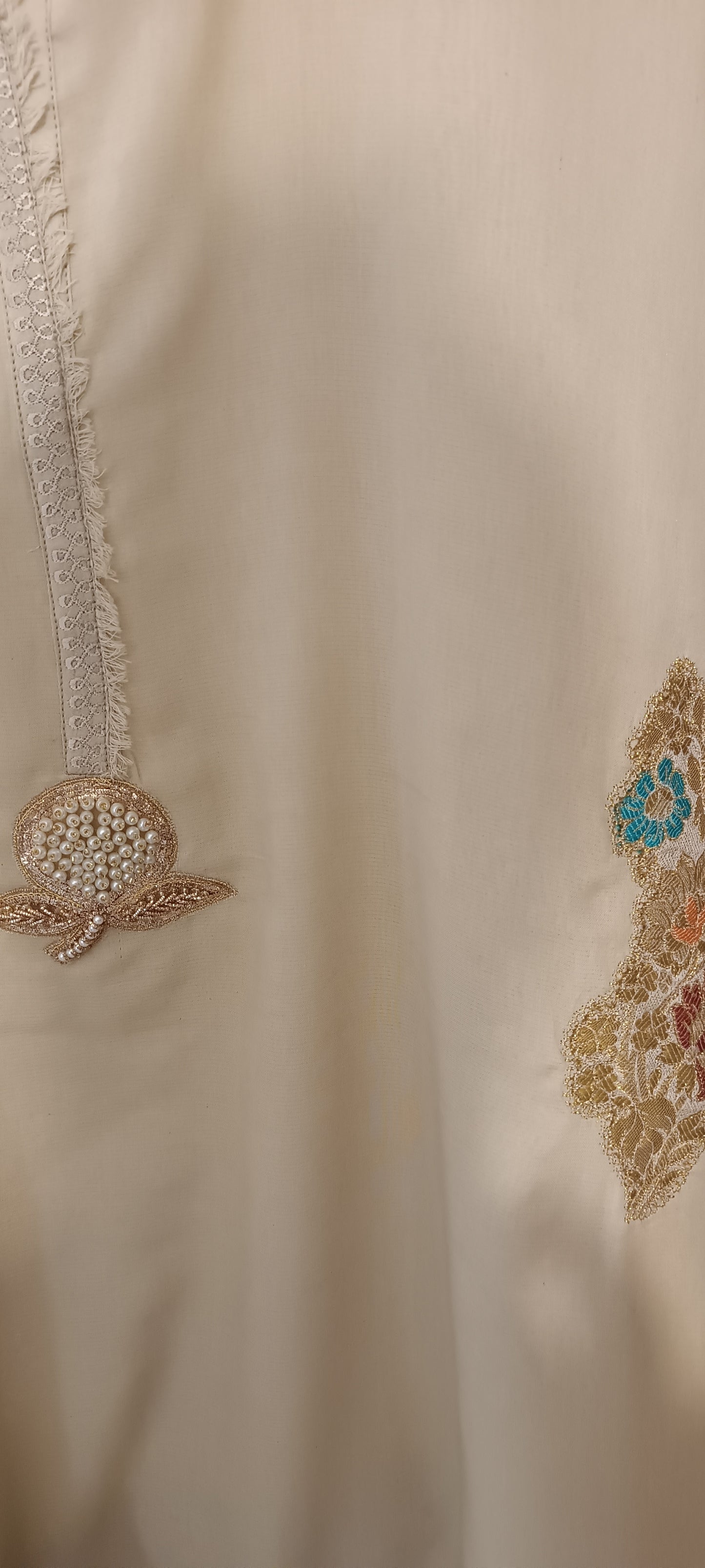 Summer Edit - Dhaka Malmal Kimkhawab Collection  - Boutique Beige