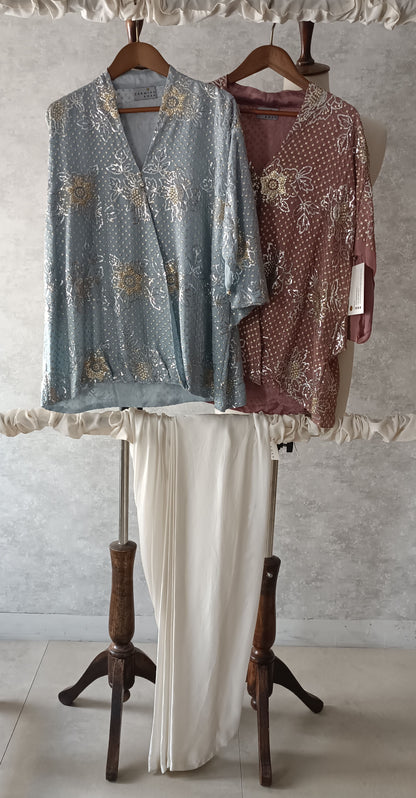 Wedding Wear - Sequined Georgette Chiffon Top
