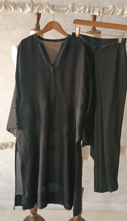 Summer Edit -- Slub Silk Kurta with Lungi