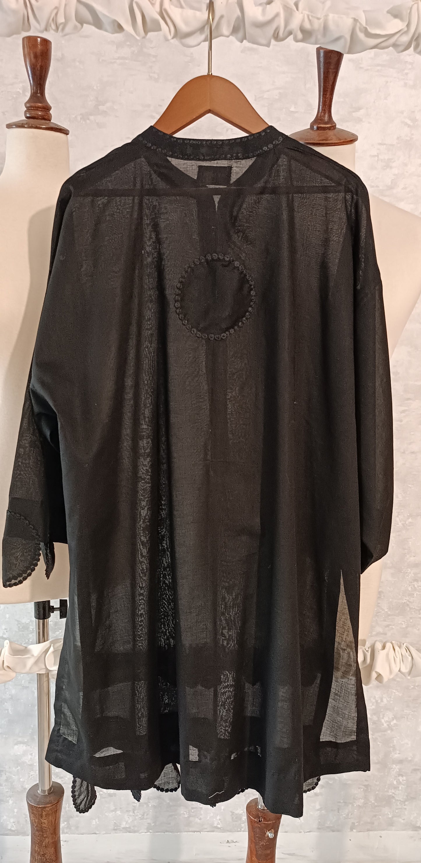 Black Edit - Malmal Kurta with Embroidery