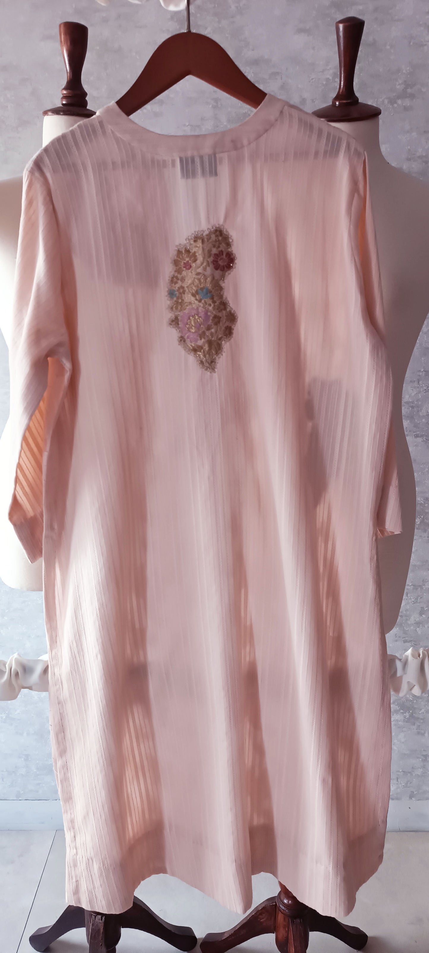 Summer Edit  - Light Lawn Jaquard Shirt (Powder Pink)