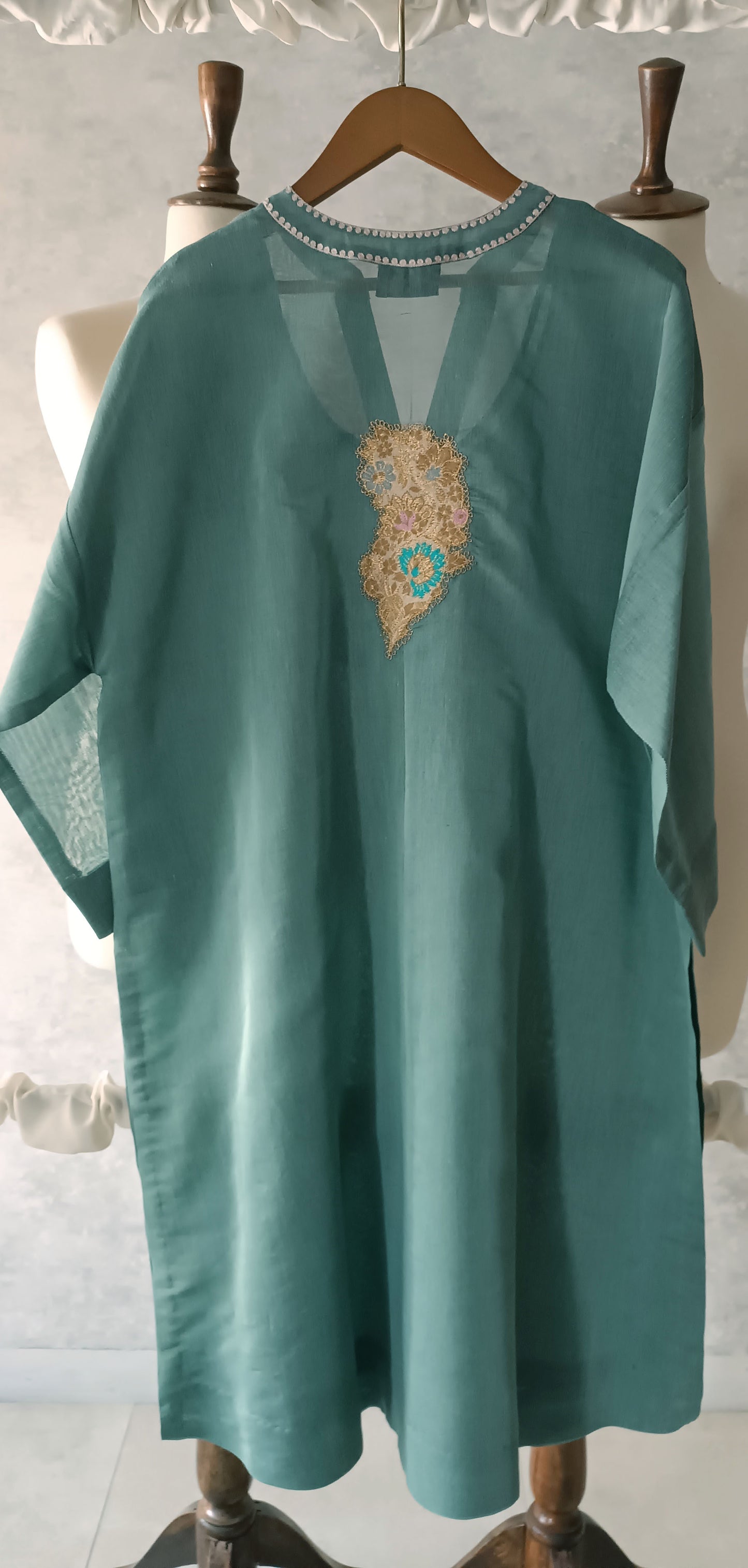 Summer Edit - Pure Chanderi   - Light  Teal