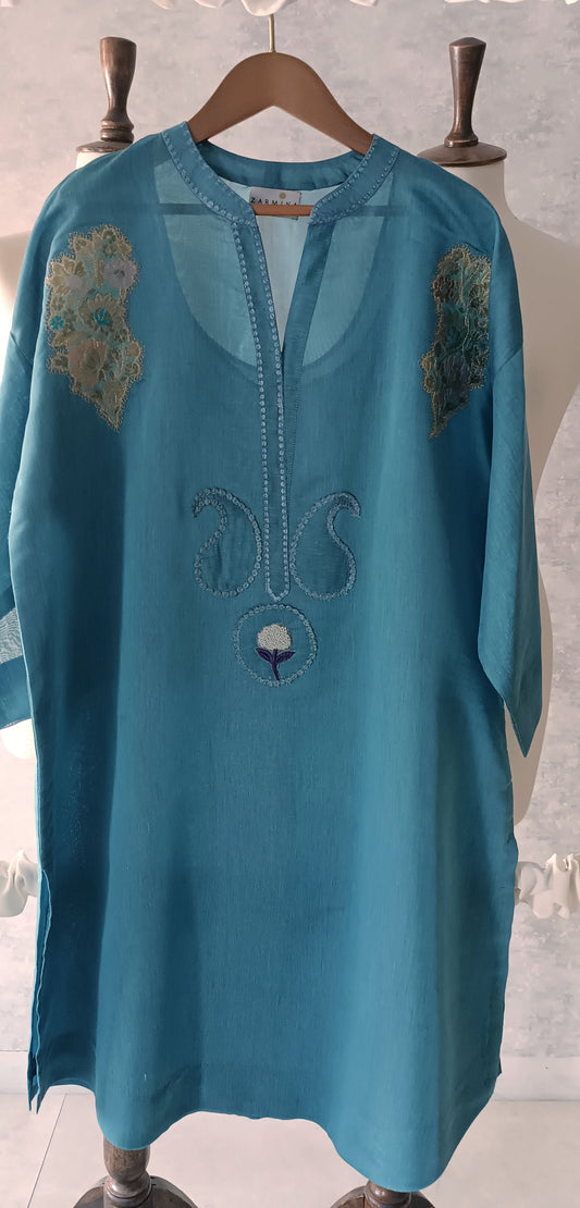 Summer Edit - Pure Kara Cotton  -  Teal Blue